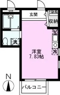 パレスエルクレア【3階】の間取り