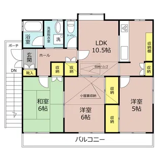 レジデンス坪井【2階】の間取り