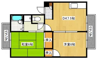 レジデンス・ミズノ【2階】の間取り