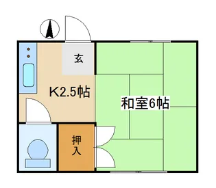 第二槻木荘【1階】の間取り