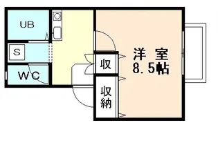 ベルフルール【2階】の間取り