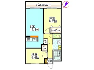 広島県広島市安佐南区相田1【マンション】の間取り