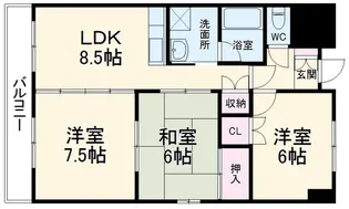 ラ・ミノール【4階】の間取り