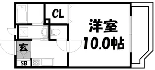 ヴィラ金剛【1階】の間取り