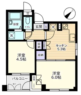 Jテラス横浜【3階】の間取り