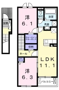 マウロア【2階】の間取り