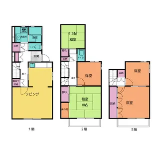 サニータウン堀木 1号棟【1階】の間取り