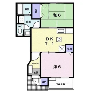 パークヒルズ A【1階】の間取り