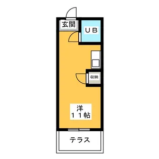 幸川マンション南館【1階】の間取り