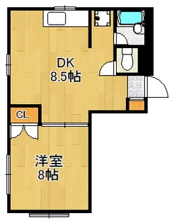 テラス元住吉【1階】の間取り