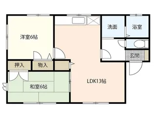 サニーハイツ【1階】の間取り