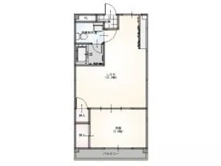 1LDKの間取り画像