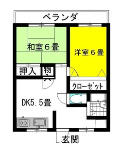 壱番館・飛龍(マンスリーマンション)【2階】の間取り