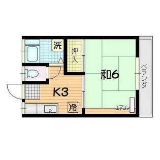 コーポつつみ【2階】の間取り