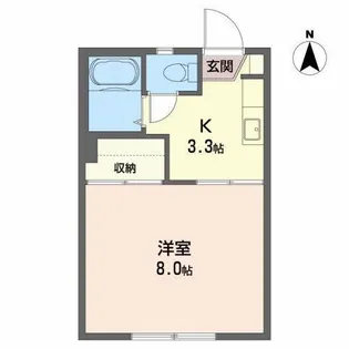 ブルージュ【1階】の間取り