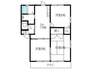 エルクレール【2階】の間取り