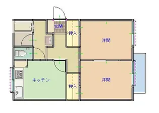 ギャラントム【1階】の間取り