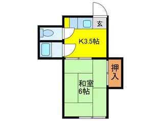水明荘【1階】の間取り