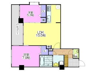 APEX神園【2階】の間取り