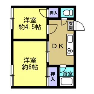 ハイム美土里【1階】の間取り