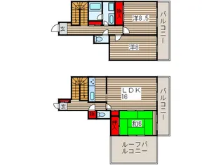 ビラ園生の間取り