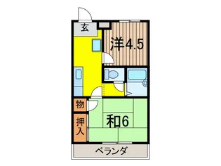 モアナハイツ【2階】の間取り