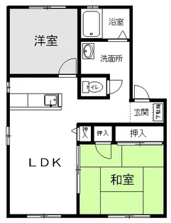 コゥジィーコートC【2階】の間取り