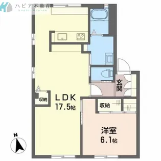 レーヴィンス島田 A棟【1階】の間取り