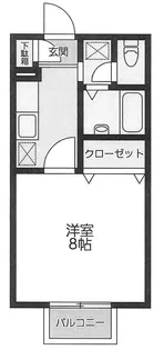 サンライト富士B【1階】の間取り