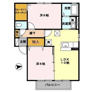 モアリエII号館【1階】の間取り