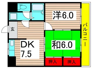 グランレッド 1【4階】の間取り