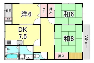 兵庫県明石市朝霧東町2【一戸建】の間取り