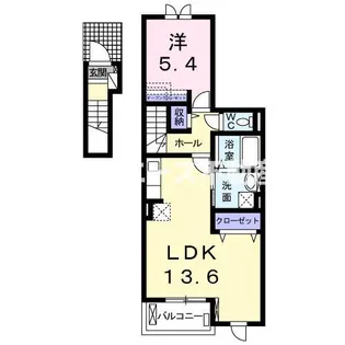 グレイス・寺川【2階】の間取り