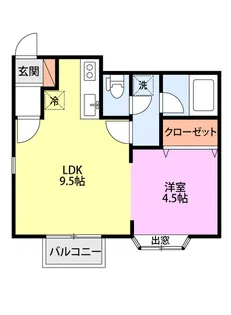 コーポ壱番館【2階】の間取り