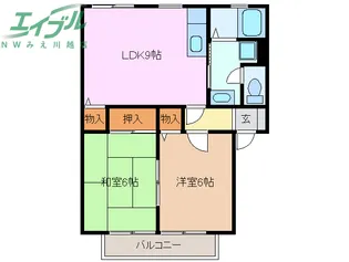 フレジェ【2階】の間取り