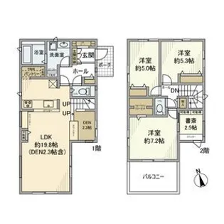 埼玉県さいたま市見沼区東大宮7【一戸建】の間取り