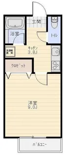 メゾンエース【1階】の間取り