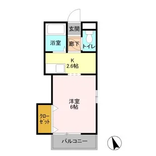 茨城県ひたちなか市外野2【アパート】の間取り