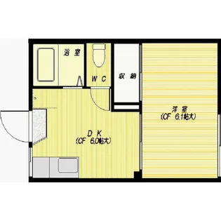 油井コーポ【1階】の間取り