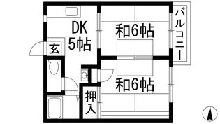 マサゴハイツ7【2階】の間取り