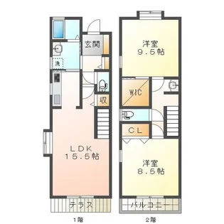 セレーノ観音寺町【2階】の間取り