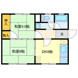 丸東アパート【1階】の間取り