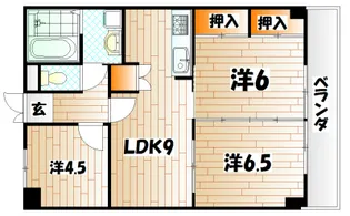 アーバンライフSOMA【6階】の間取り
