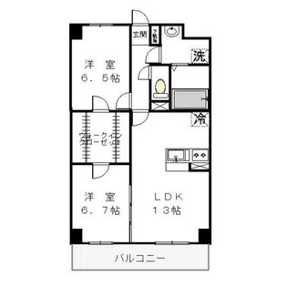 Refuge・F (リフュージュ・エフ)【2階】の間取り