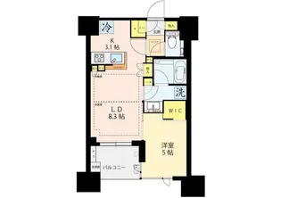 シティハウス四谷津の守坂【2階】の間取り