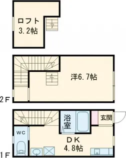 Loft ZEN Aの間取り