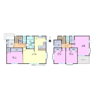 福島県郡山市富久山町八山田字山道【一戸建】の間取り