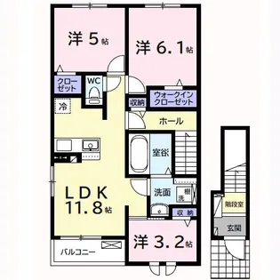 ドリーマーII【2階】の間取り