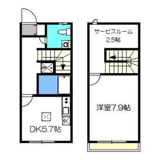 大阪府堺市堺区香ヶ丘町3【一戸建】の間取り