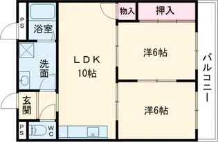 グリーンコーポ小林【3階】の間取り